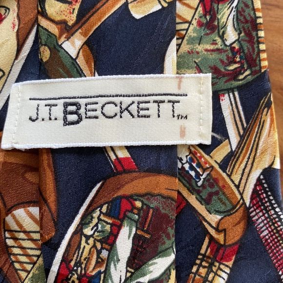 Vintage Golf J.T. Beckett Silk Tie - Picture 4 of 6